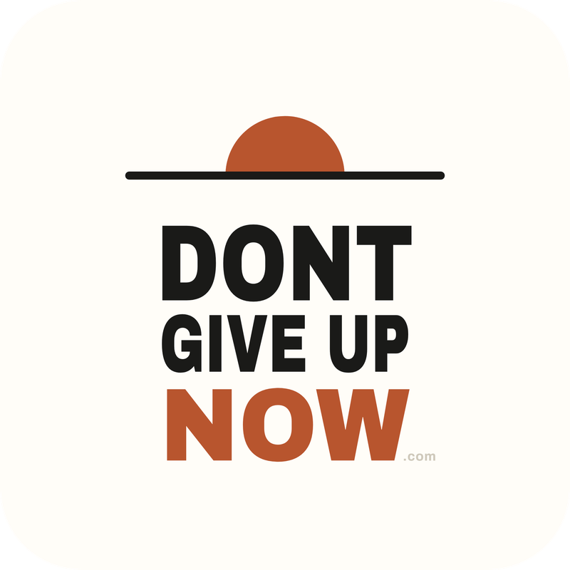 Don't Give Up Now — sunrise sticker